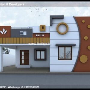 House front design  new house design duplex house design Model No - 0459