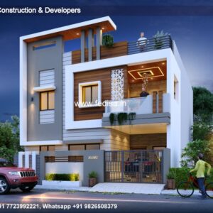 House front design  new house design duplex house design Model No - 0465