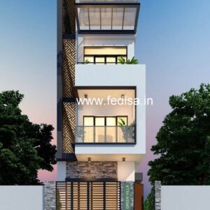 House front design  new house design duplex house design Model No - 0466