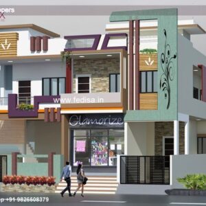 House front design  new house design duplex house design Model No - 0464
