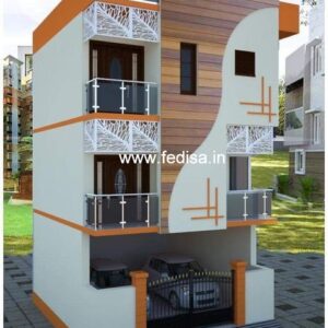 House front design  new house design duplex house design Model No - 0466
