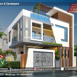 House front design  new house design duplex house design Model No - 0466