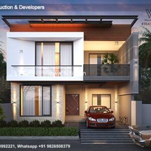 House front design  new house design duplex house design Model No - 0467