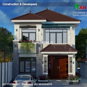 House front design  new house design duplex house design Model No - 0475
