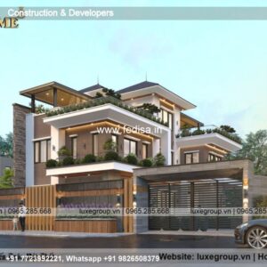 Bungalow house design most expensive house contemporary house Model No - 0476