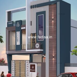 House front design  new house design duplex house design Model No - 0481