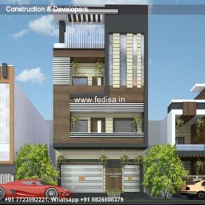 House front design  new house design duplex house design Model No - 0486