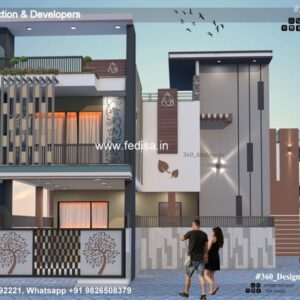 House front design  new house design duplex house design Model No - 0485