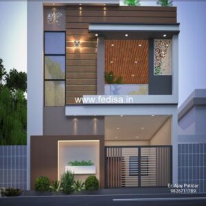 House front design  new house design duplex house design Model No - 0486
