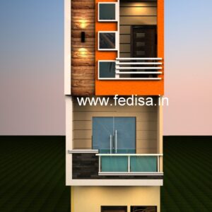 House front design  new house design duplex house design Model No - 0490