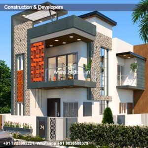 House front design  new house design duplex house design Model No - 0489