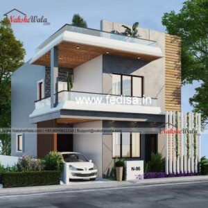 House front design  new house design duplex house design Model No - 0498