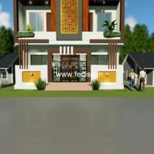House front design new house design duplex house design Model No - 0497