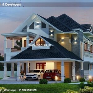 House front design new house design duplex house design Model No - 0498
