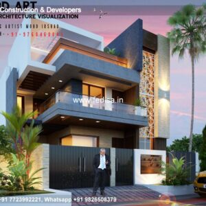 House front design new house design duplex house design Model No - 0500
