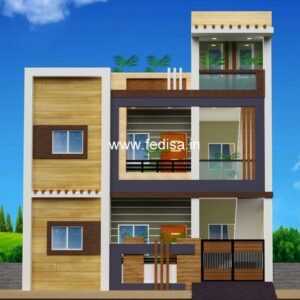 House front design  new house design duplex house design Model No - 0513
