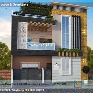 House front design new house design duplex house design Model No - 0517