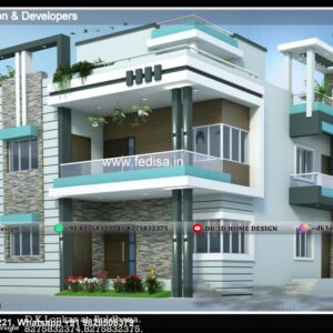 House front design  new house design duplex house design Model No - 0519