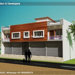 House front design  new house design duplex house design Model No - 0520