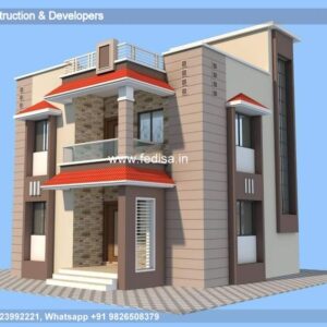 House front design  new house design duplex house design Model No - 0524