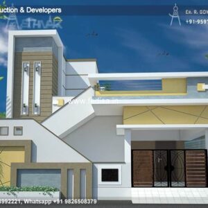 House front design  new house design duplex house design Model No - 0532