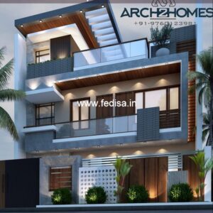 House front design  new house design duplex house design Model No - 0533