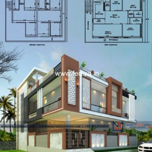 House front design new house design duplex house design Model No - 0536