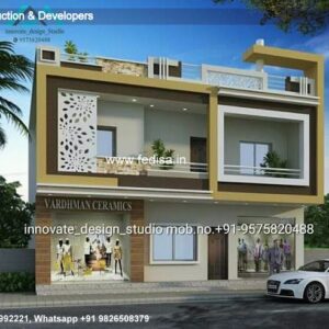 House front design  new house design duplex house design Model No - 0541