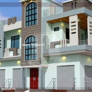 House front design  new house design duplex house design Model No - 0545