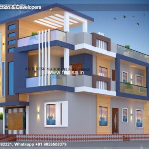 House front design  new house design duplex house design Model No - 0547