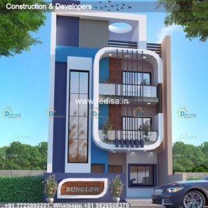 House front design  new house design duplex house design Model No - 0548