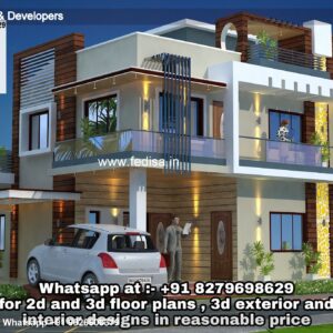 House front design  new house design duplex house design Model No - 0550