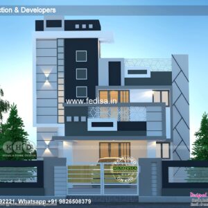 House front design  new house design duplex house design Model No - 0554
