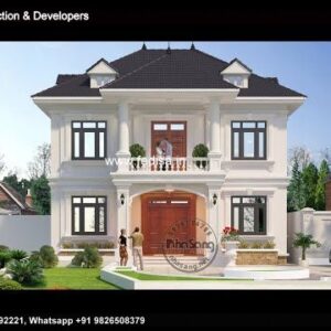 House front design  new house design duplex house design Model No - 0563