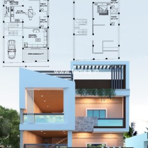 House front design  new house design duplex house design Model No - 0565