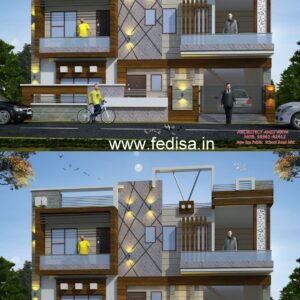 House front design  new house design duplex house design Model No - 0576