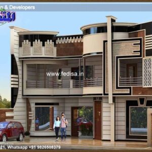 House front design  new house design duplex house design Model No - 0579