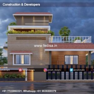 House front design  new house design duplex house design Model No - 0578