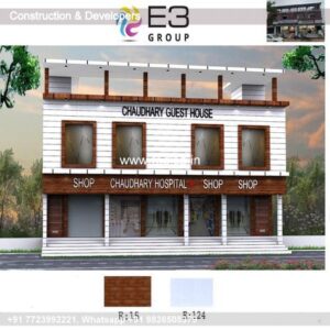 House front design  new house design duplex house design Model No - 0581