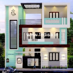 House front design  new house design duplex house design Model No - 0583