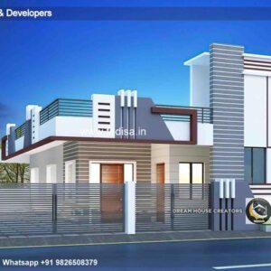 House front design  new house design duplex house design Model No - 0582