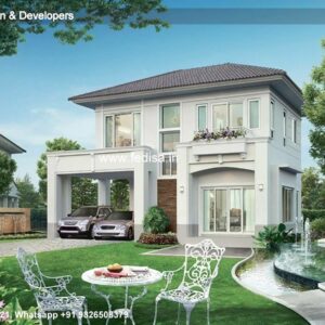 House front design  new house design duplex house design Model No - 0586