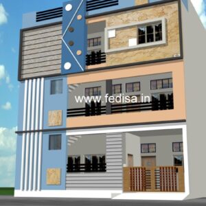 House front design  new house design duplex house design Model No - 0586