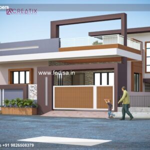 House front design  new house design duplex house design Model No - 0591