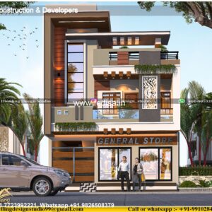 House front design  new house design duplex house design Model No - 0601