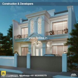 House front design  new house design duplex house design Model No - 0599