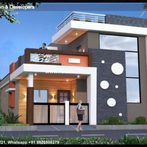 House front design  new house design duplex house design Model No - 0601