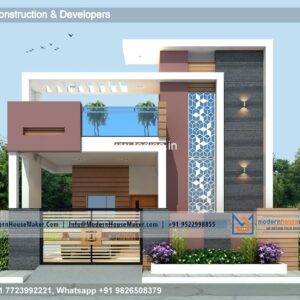 House front design  new house design duplex house design Model No - 0606