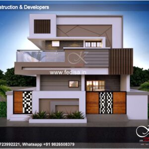 House front design  new house design duplex house design Model No - 0615