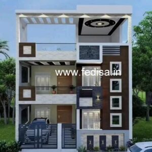 House front design  new house design duplex house design Model No - 0615